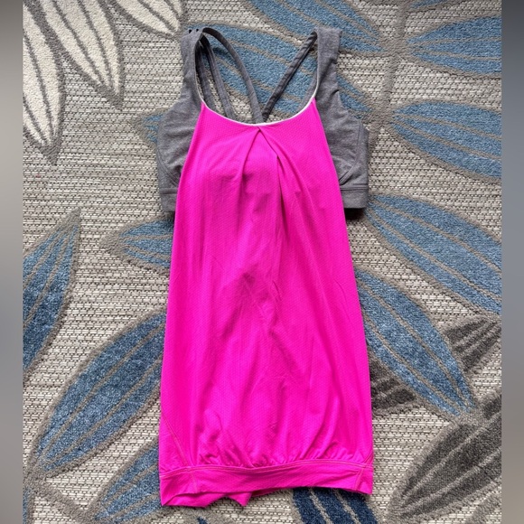 Lululemon Women’s Nouveau Limits Tank Raspberry Glo Light Size 8 - Picture 3 of 7